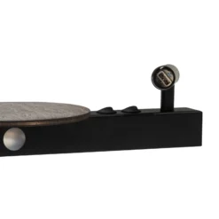 Aplique de pared Hotel Mood, negro/marrón, metal, madera, G9