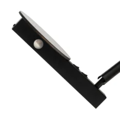 Aplique de pared Hotel Mood, negro/marrón, metal, madera, G9
