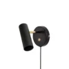 Aplique de pared Hubble de Globen Lighting, negro