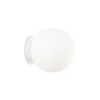 Aplique de pared Ideal Lux Mapa Ø 15 cm, G9, blanco, cristal, esférico