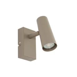 Aplique de pared Iluna de Lindby, 1 luz, marrón café, metal, GU10