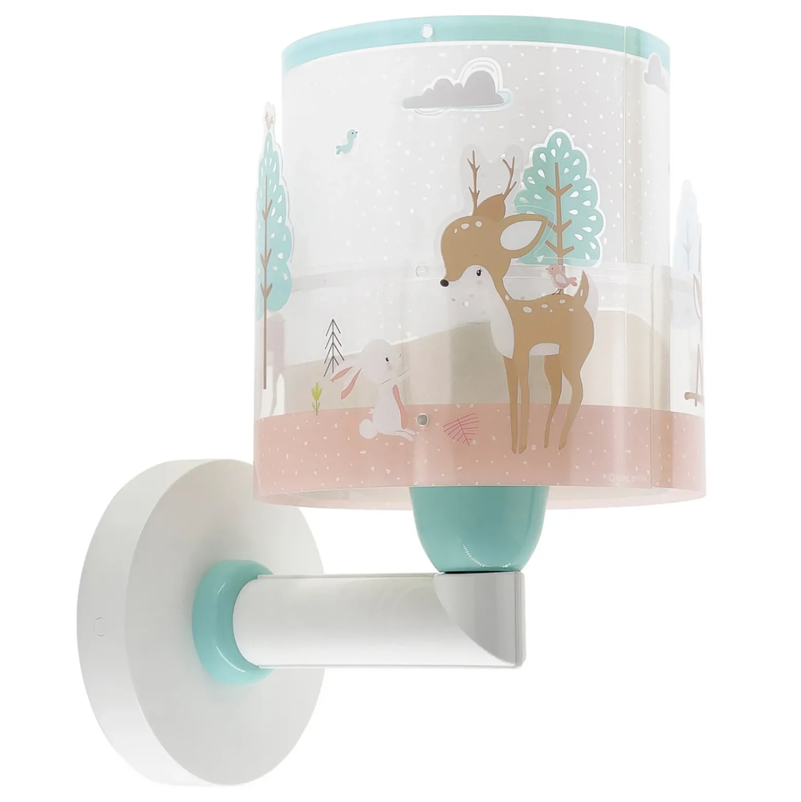 Aplique de pared infantil Dalber Loving Deer, motivo ciervo, enchufe
