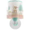 Aplique de pared infantil Dalber Loving Deer, motivo ciervo, enchufe