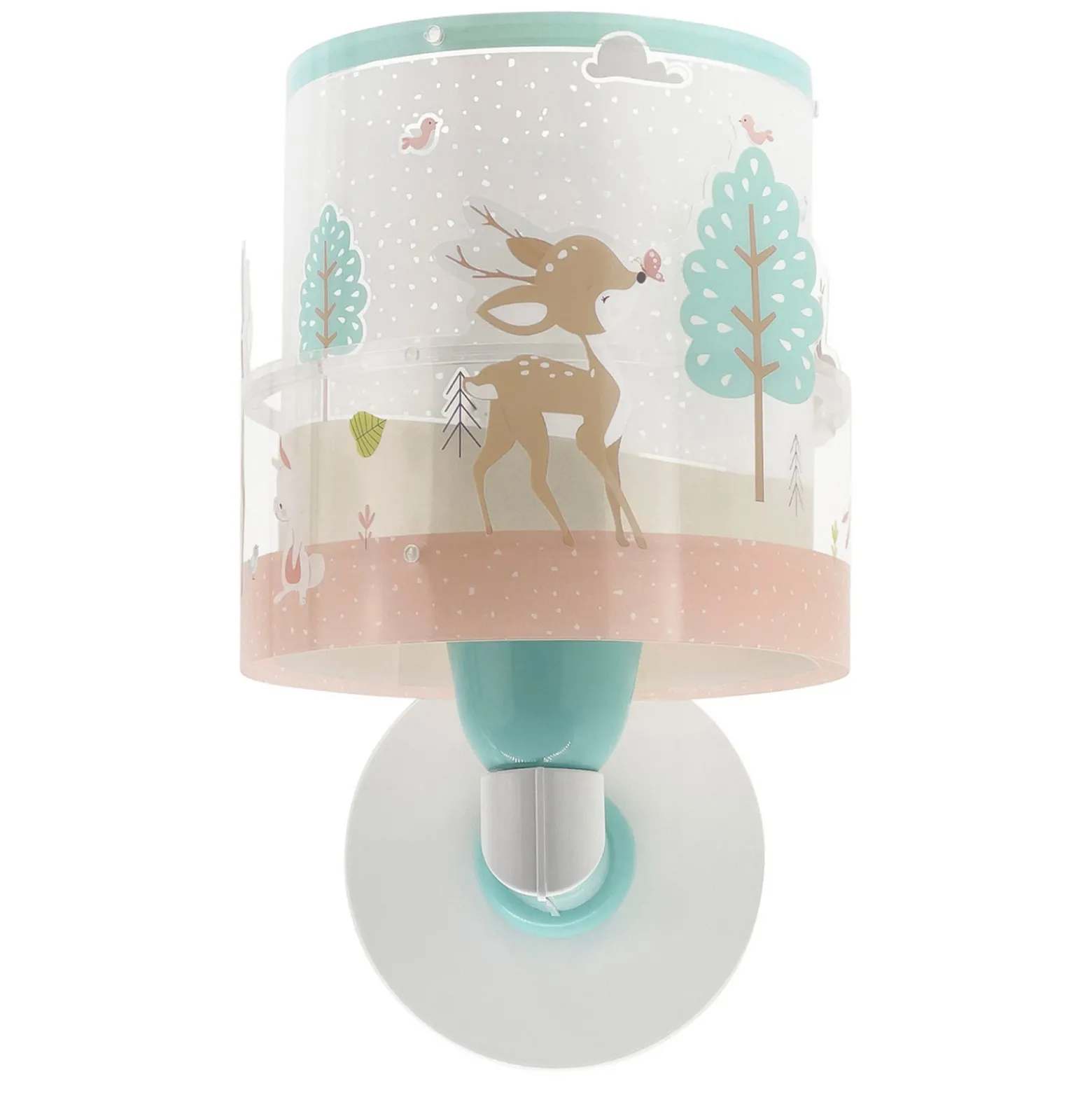 Aplique de pared infantil Dalber Loving Deer, motivo ciervo, enchufe