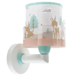 Aplique de pared infantil Dalber Loving Deer, motivo ciervo, enchufe