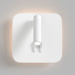 Aplique de pared iOS 176 LED, angular, blanco