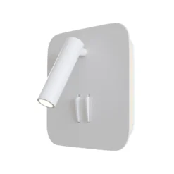 Aplique de pared iOS 176 LED, angular, blanco