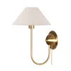 Aplique de pared IRIS de Globen Lighting, color crema, altura 32 cm