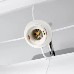 Aplique de pared Jettka con pantalla textil e interruptor