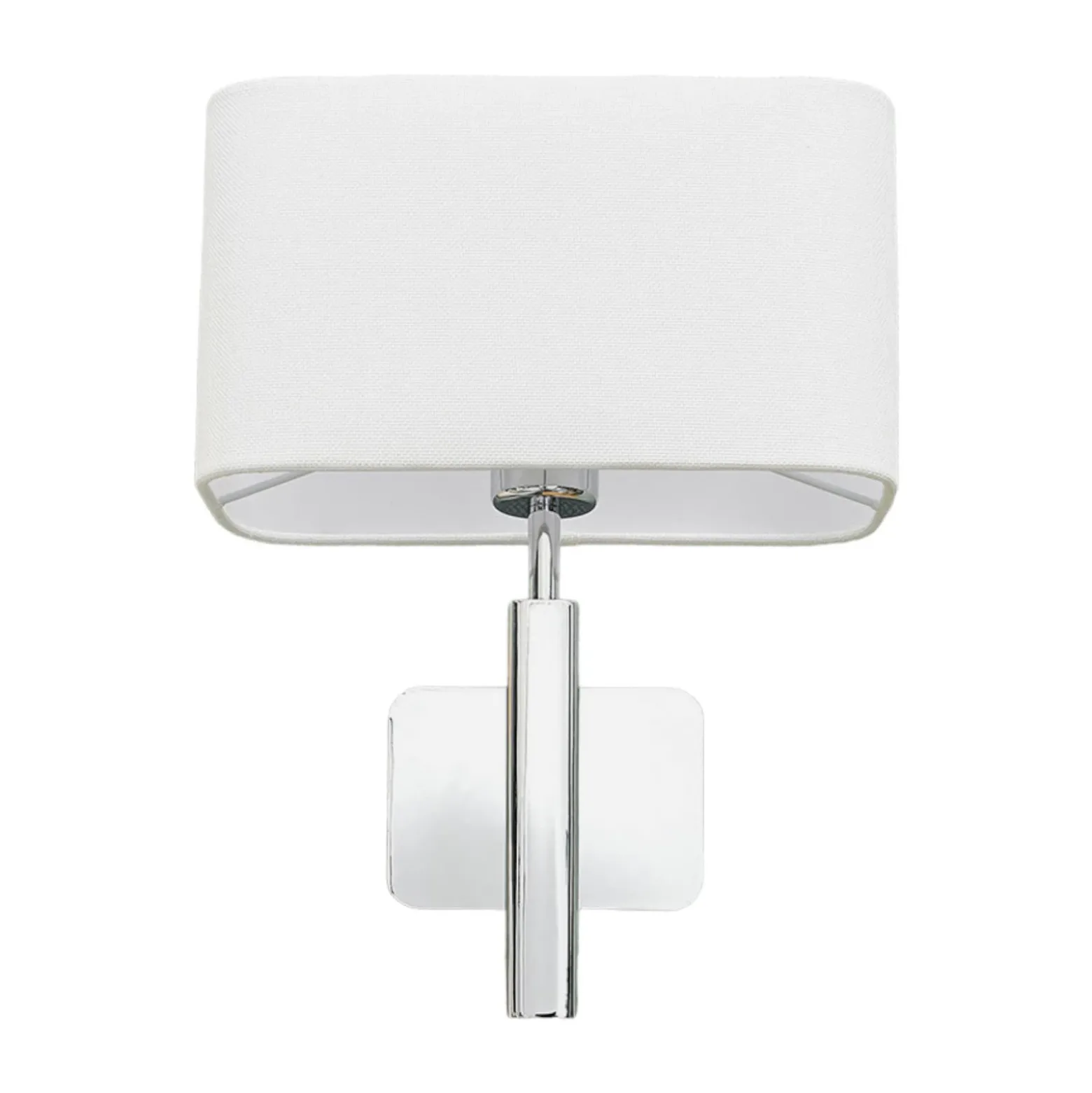 Aplique de pared Jettka con pantalla textil e interruptor