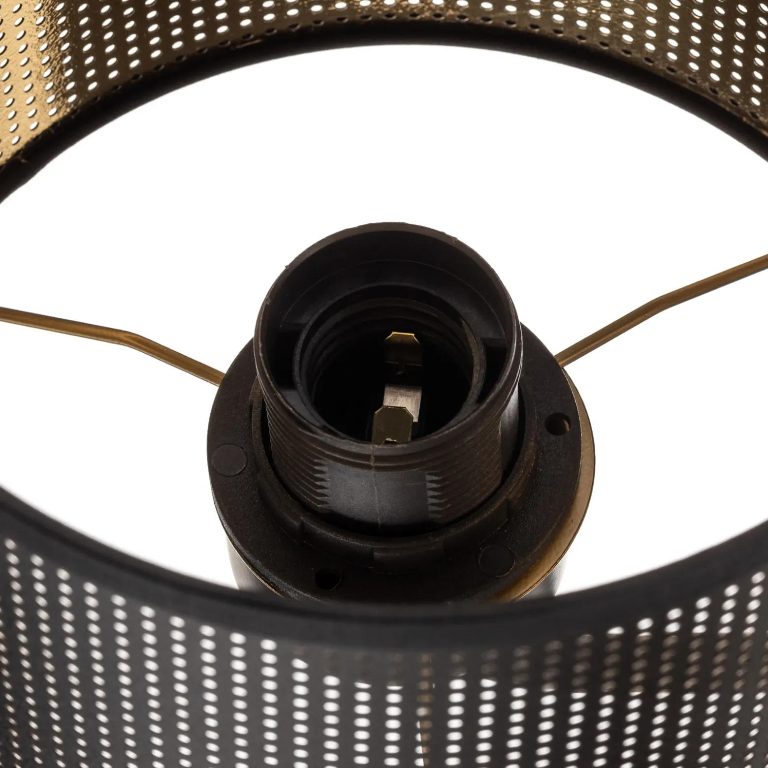 Aplique de pared Jovin de 1 luz con foco negro/dorado