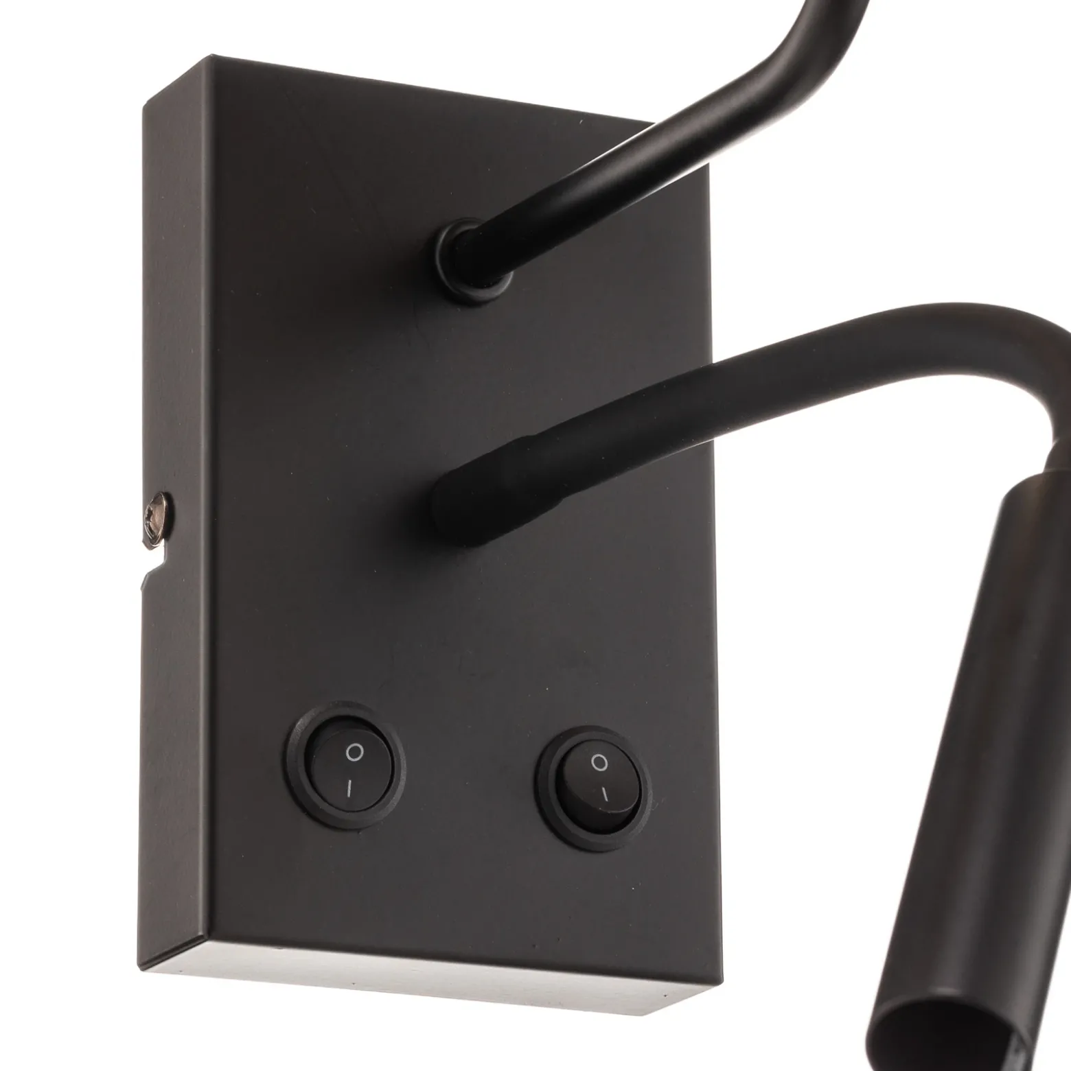 Aplique de pared Jovin de 1 luz con foco negro/dorado