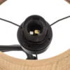 Aplique de pared Jovin 1 luz con foco, pantalla de ratán