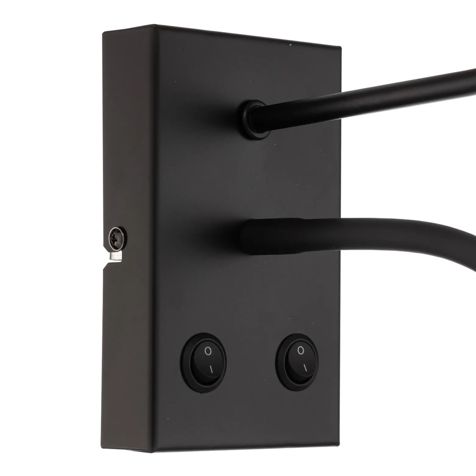 Aplique de pared Jovin 1 luz con foco, pantalla de ratán