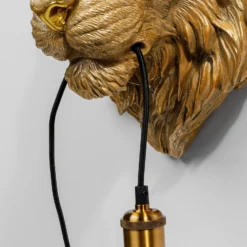 Aplique de pared Kare Animal Tiger Head con enchufe
