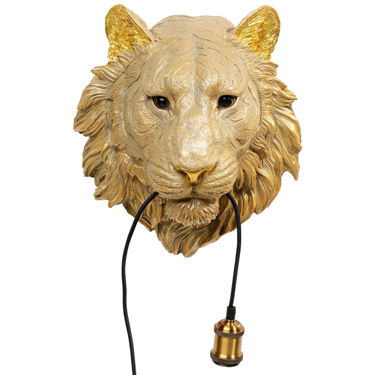 Aplique de pared Kare Animal Tiger Head con enchufe