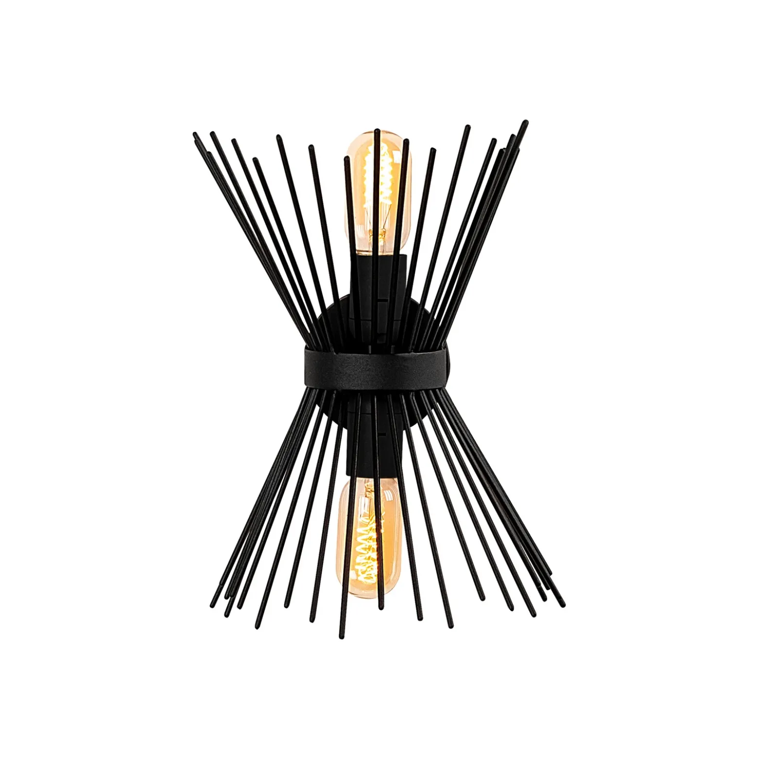Aplique de pared Kirpi 3091 arriba/abajo ancho 23cm negro