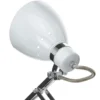 Aplique de pared Kordian, blanco, orientable, metal, E27