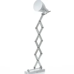 Aplique de pared Kordian, blanco, orientable, metal, E27