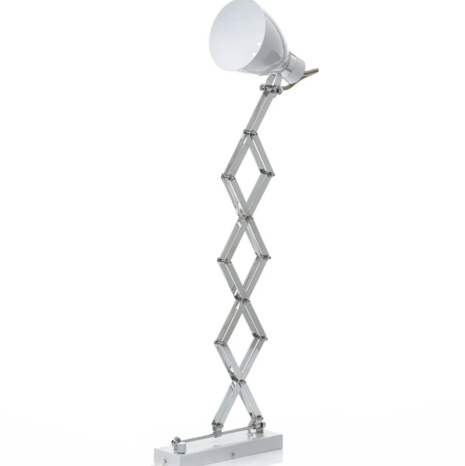 Aplique de pared Kordian, blanco, orientable, metal, E27