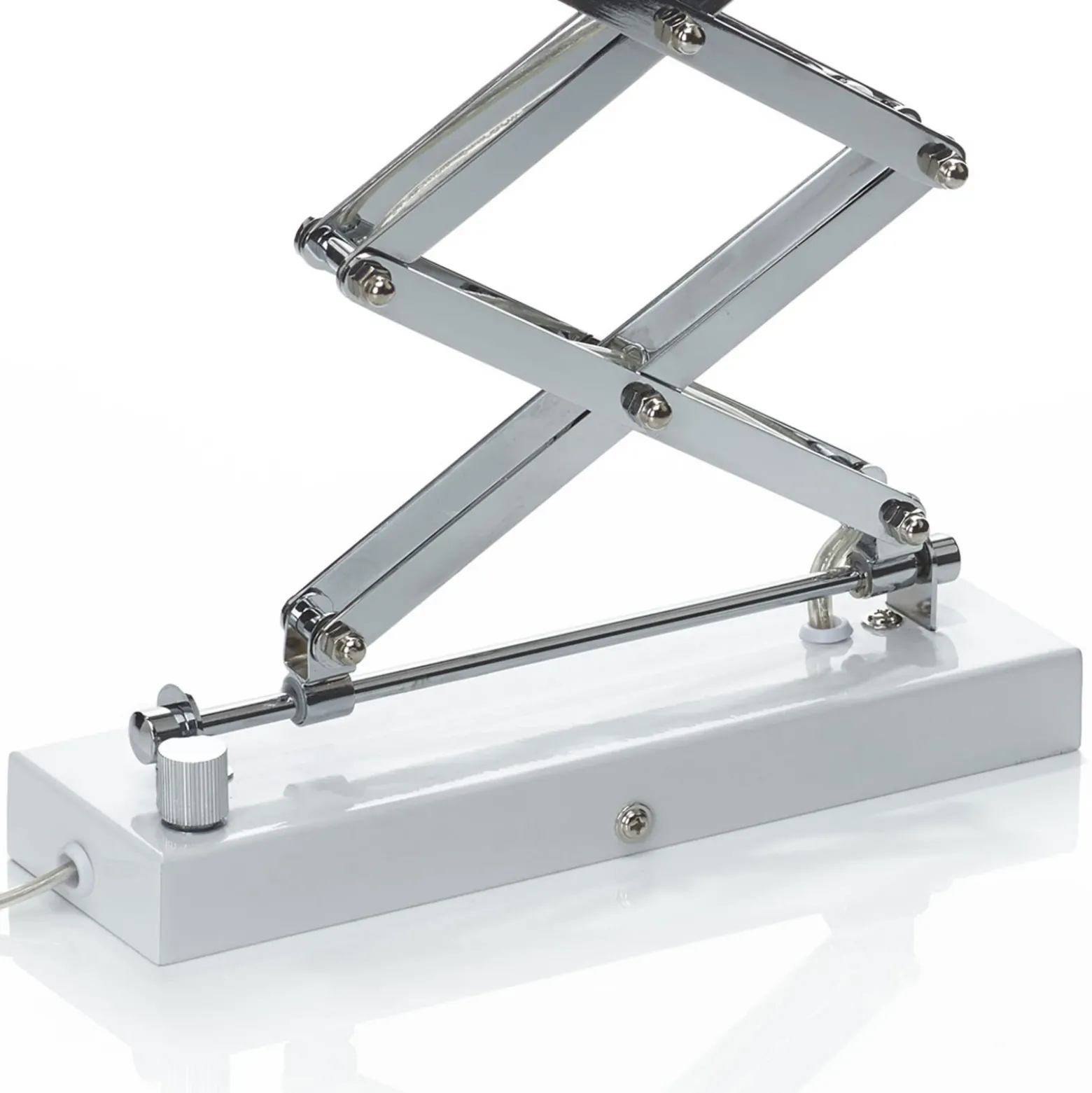 Aplique de pared Kordian, blanco, orientable, metal, E27