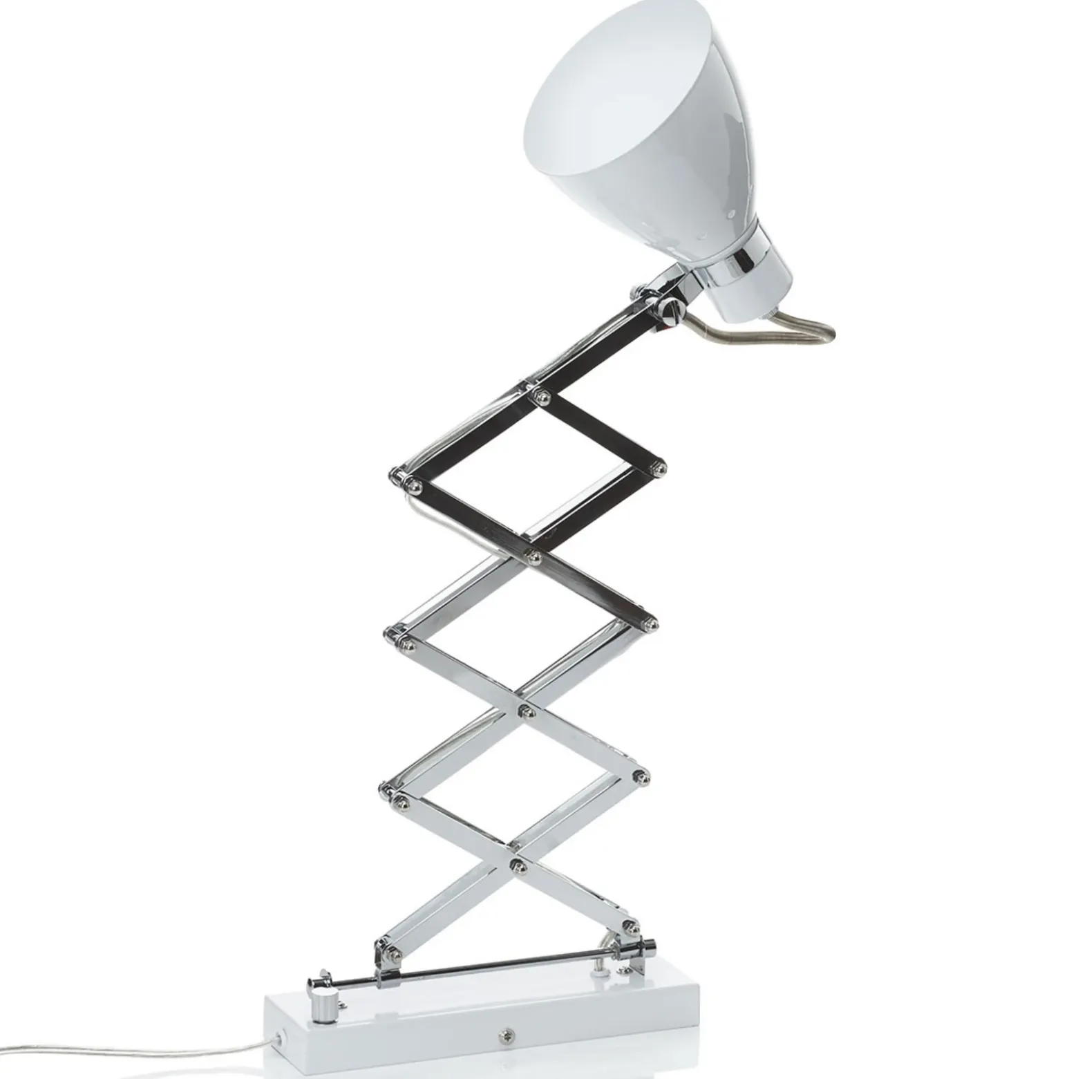 Aplique de pared Kordian, blanco, orientable, metal, E27