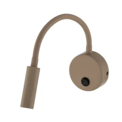 Aplique de pared Lagos, arena/negro, G9, altura 45 cm, metal