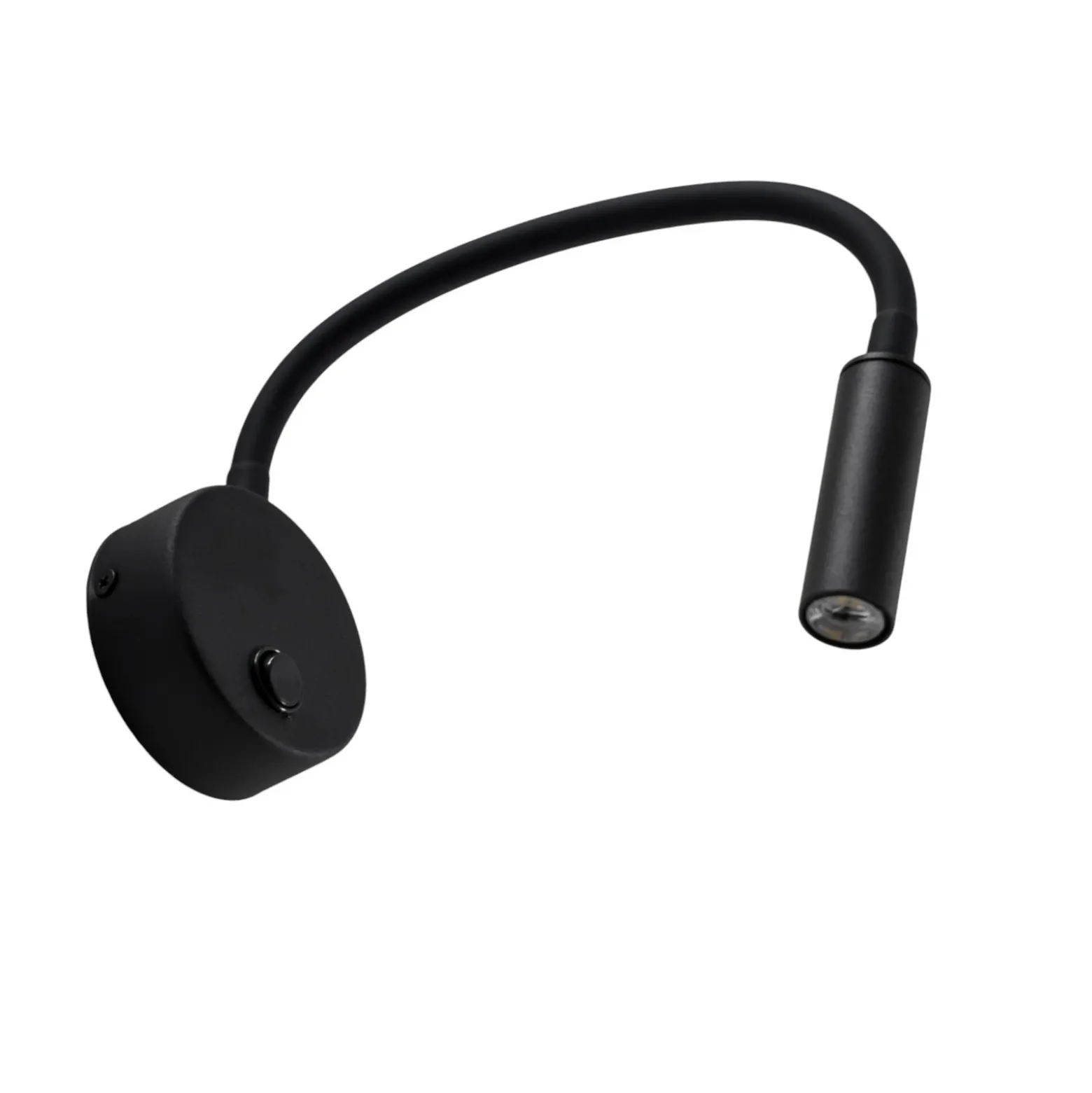 Aplique de pared Lagos, 45 cm, negro, lámpara de lectura, regulable, G9