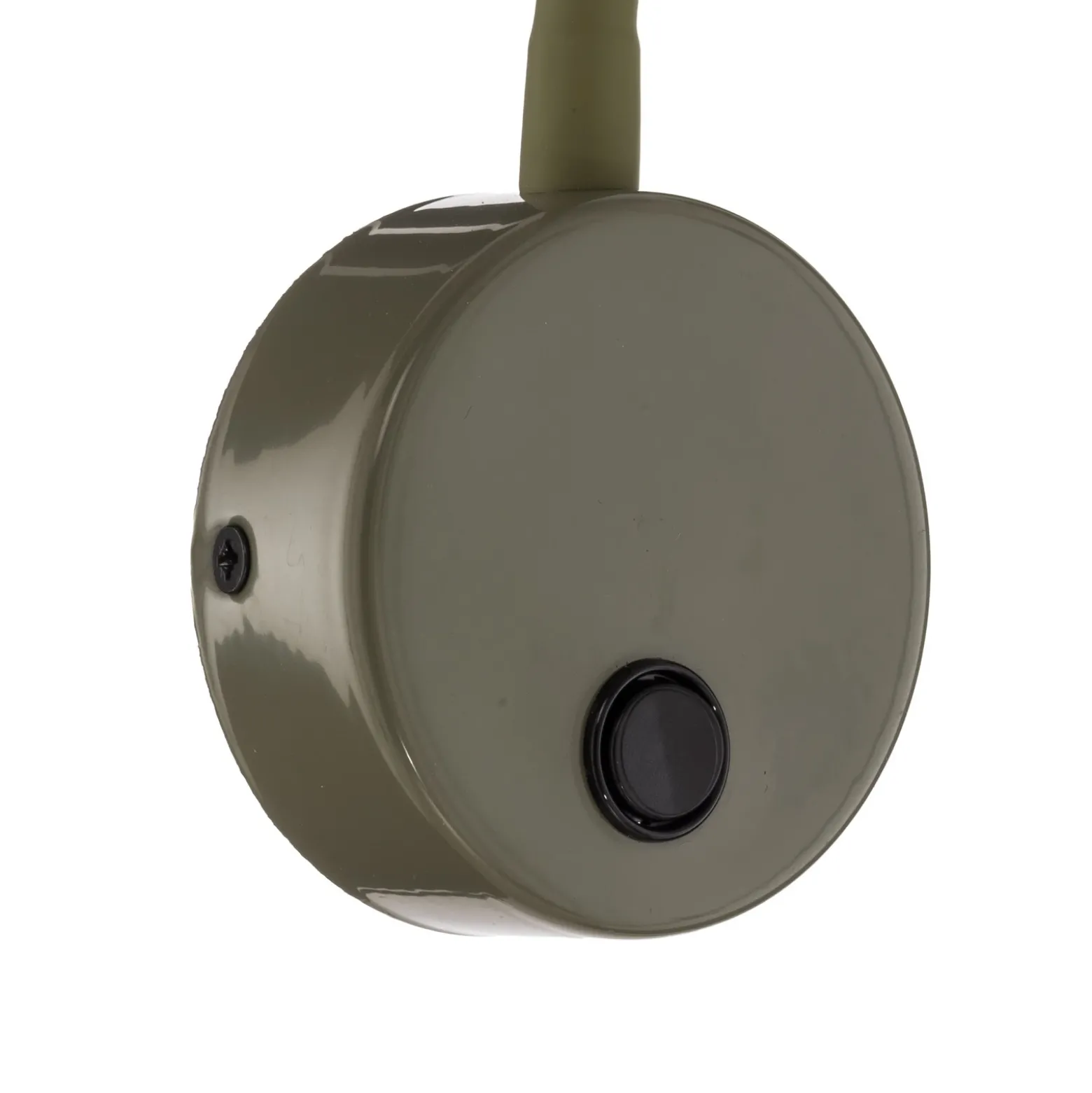 Aplique de pared Lagos, verde oliva/negro, G9, altura 45 cm, metal
