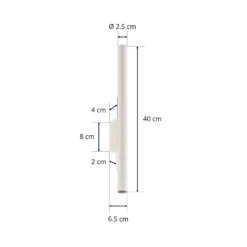 Aplique de pared Laser, blanco