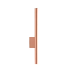 Aplique de pared Laser, color cobre, metal, 40 cm de alto, G9