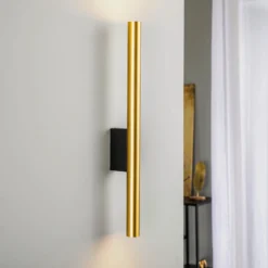 Aplique de pared Laser, latón