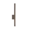 Aplique de pared Laser, marrón, metal, 40 cm de alto, G9