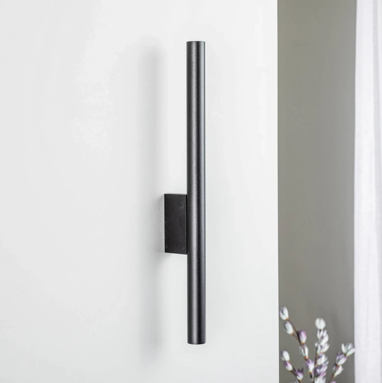 Aplique de pared Laser, negro