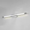 Aplique de pared LED Alberto, cromado, 71 cm de ancho, metal, IP44