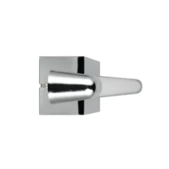 Aplique de pared LED Alberto, cromado, 71 cm de ancho, metal, IP44