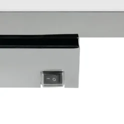 Aplique de pared LED Alberto, cromado, 71 cm de ancho, metal, IP44