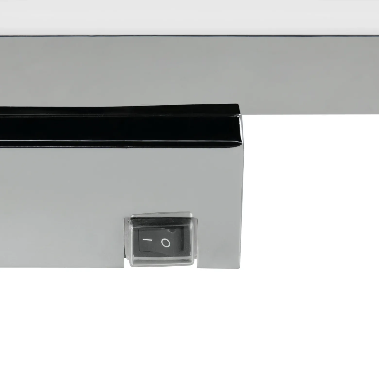 Aplique de pared LED Alberto, cromado, 71 cm de ancho, metal, IP44