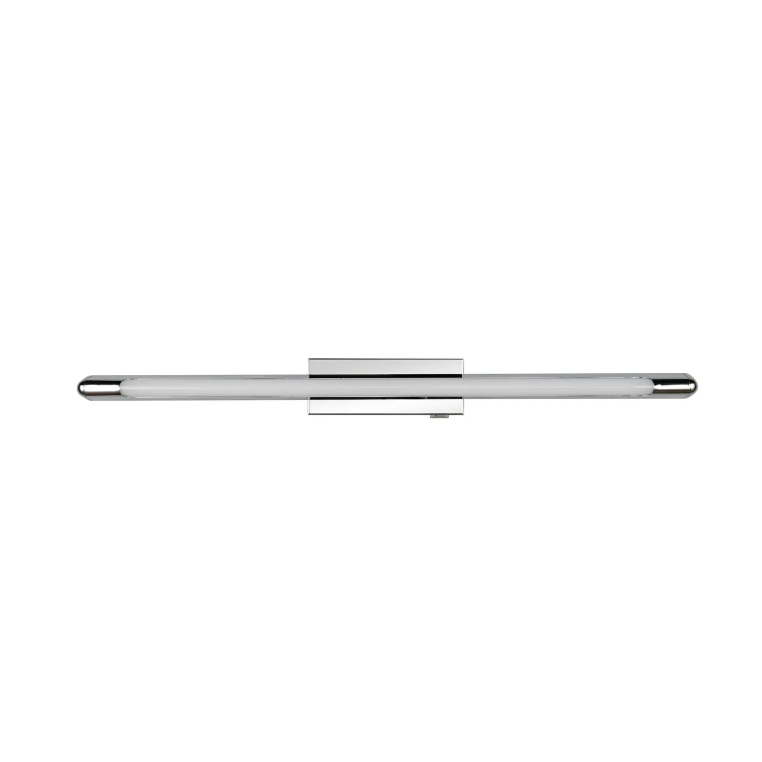 Aplique de pared LED Alberto, cromado, 71 cm de ancho, metal, IP44