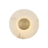 Aplique de pared LED Allison, dorado/blanco, Ø 30 cm, metal