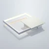 Aplique de pared LED Anays de Lindby, 32 cm x 32 cm, cromo/claro