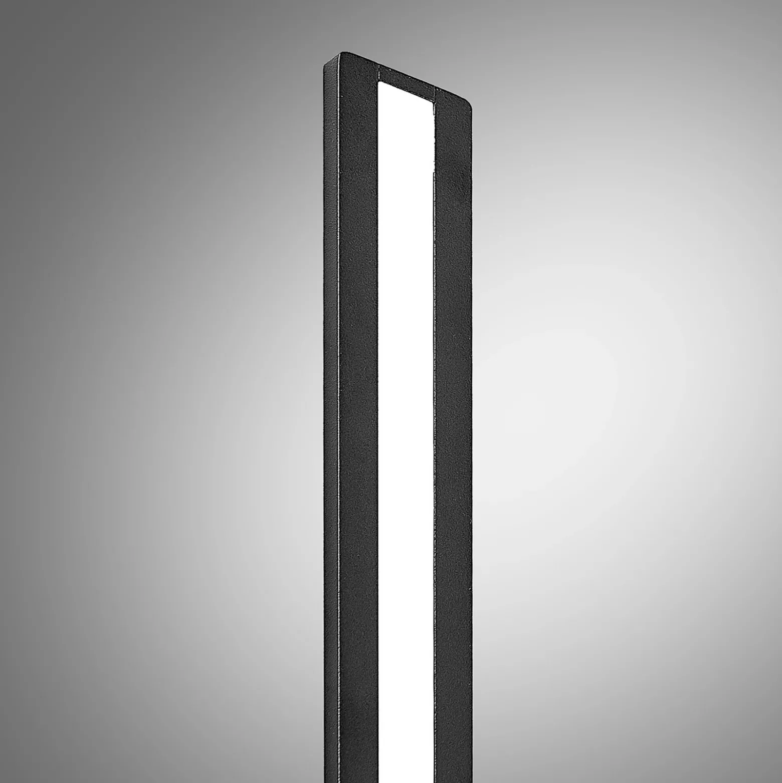 Aplique de pared LED Arcchio Ivano, 42,5 cm, negro, metal