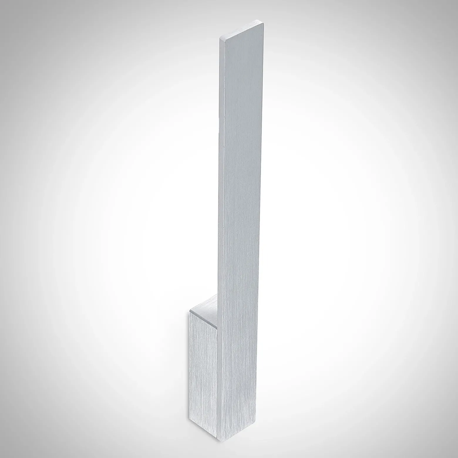 Aplique de pared LED Arcchio Ivano, altura 43 cm, aluminio cepillado