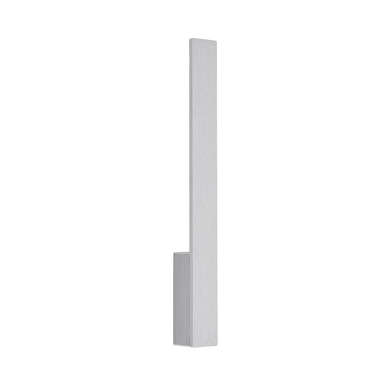 Aplique de pared LED Arcchio Ivano, altura 43 cm, aluminio cepillado