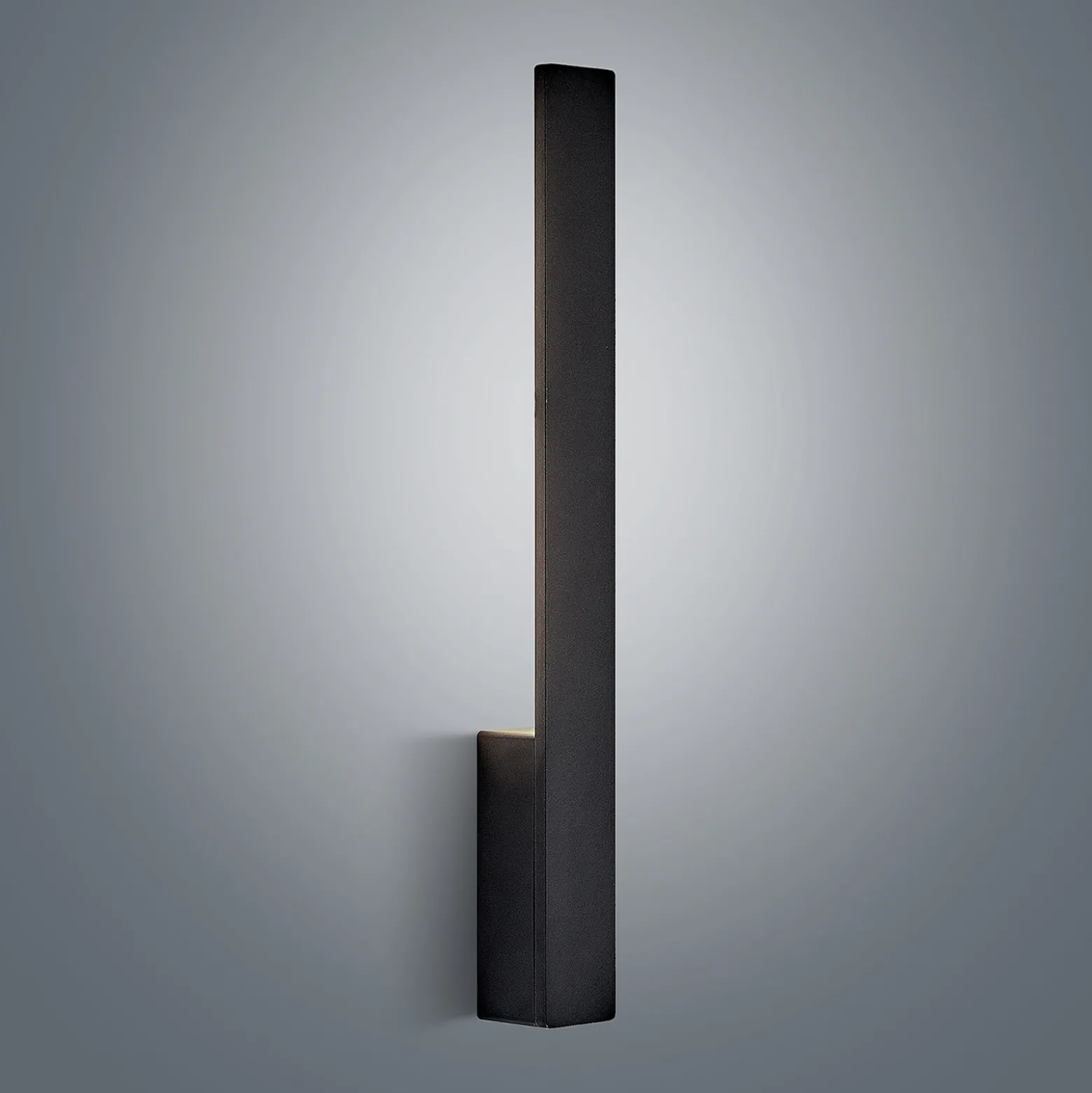 Aplique de pared LED Arcchio Ivano, 42,5 cm, negro, metal