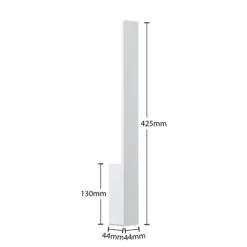 Aplique de pared LED Arcchio Ivano, 42,5 cm, blanco