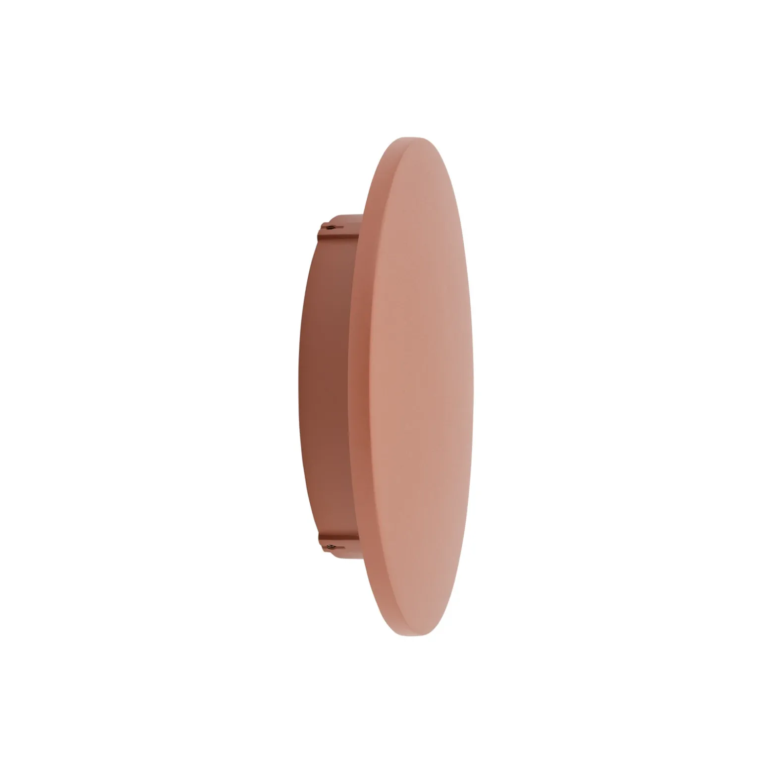 Aplique de pared LED Aria M, rojo ladrillo, aluminio, Ø 18 cm