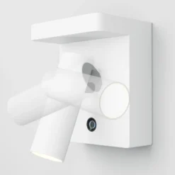 Aplique de pared LED Aron de Maytoni, blanco, atenuable, giratorio