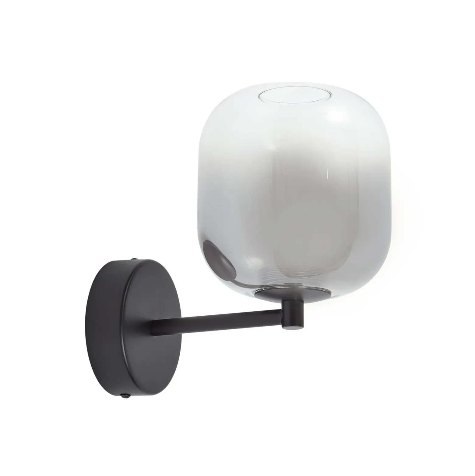 Aplique de pared LED Avelina de Lucande, gris humo