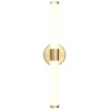 Aplique de pared LED Axis de Maytoni, color dorado, altura 35,6 cm